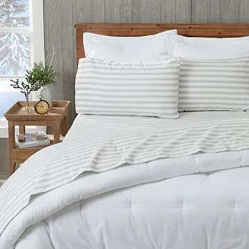 Soft Cotton Flannel Sheet Set | Lake George Collection | Grey