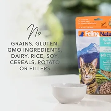 Feline Natural Freeze Dried Cat Food for Healthy Cats