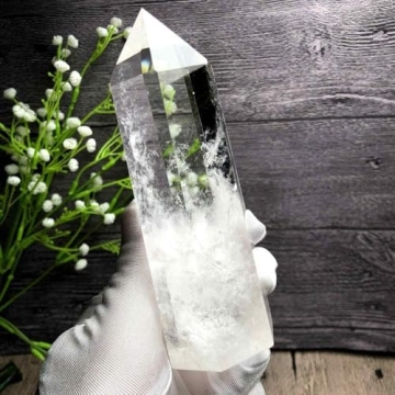 Zenkeeper Clear Quartz Crystal Tower for Meditation & Healing