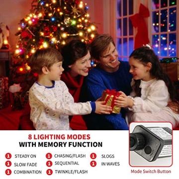 105FT 300LEDs String Lights with Memory Function