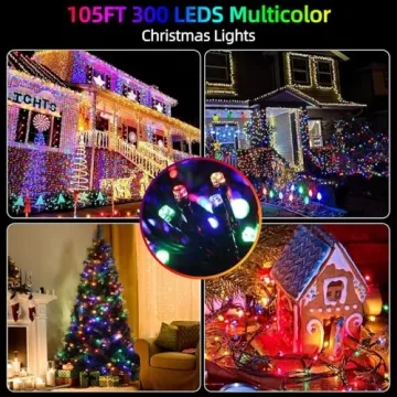 105FT 300LEDs String Lights with Memory Function