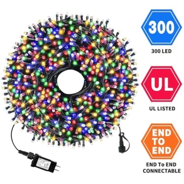 105FT 300LEDs String Lights with Memory Function