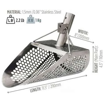 CooB Sand Scoop Metal Detector HEX-710 – Durable Beach Tool