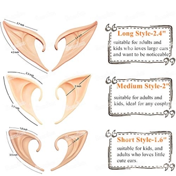 Secaden Elf Ears for Cosplay Unique Fairy Accessories