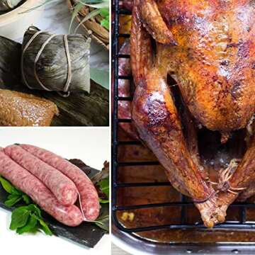 White Cotton Butchers Twine String - Ohtomber 328 Feet 2MM for Crafts, Bakers Twine, Kitchen Cooking Butcher Meat and Roasting, Gift Wrapping