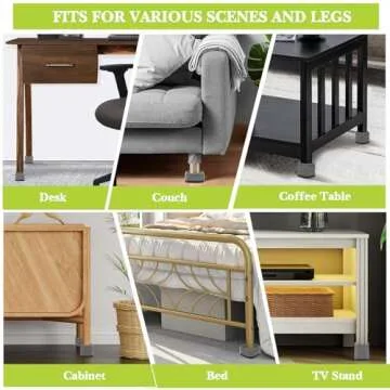 Yookwutar Adjustable Furniture Risers for Space Optimization