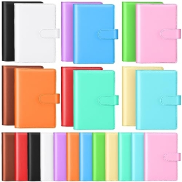 Chuangdi 24 Pcs A6 PU Leather Budget Binder Set - Stylish Organization Solution