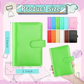 A6 PU Leather Budget Binder Set | 24 Pcs Organizer