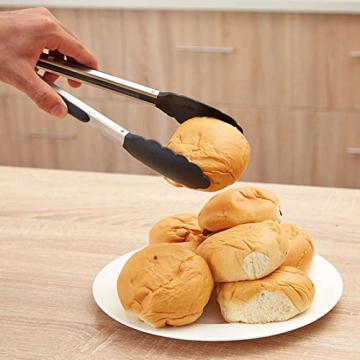 Premium Kitchen Tongs Set - Non-Stick Silicone, 2-Pack