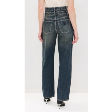 ABRAND Women's Carrie Iveta Jeans High Rise Dark Blue