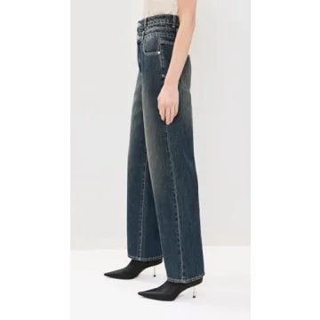 ABRAND Women's Carrie Iveta Jeans High Rise Dark Blue