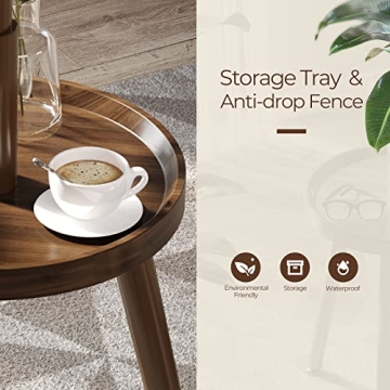 Stylish GREENSTELL Wooden Coat Rack with Shelf