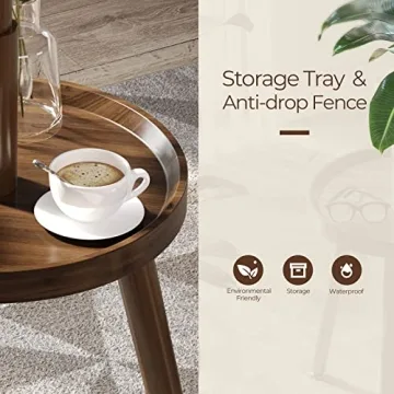 Stylish GREENSTELL Wooden Coat Rack with Shelf