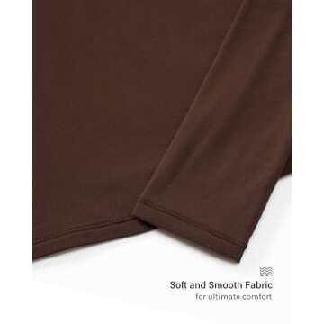 INLYRIC Women's Inbarely Soft Off The Shoulder Double Lined Long Sleeve Tops Going Out Slim Fitted Sexy Trendy T-Shirts Hazelnut Small