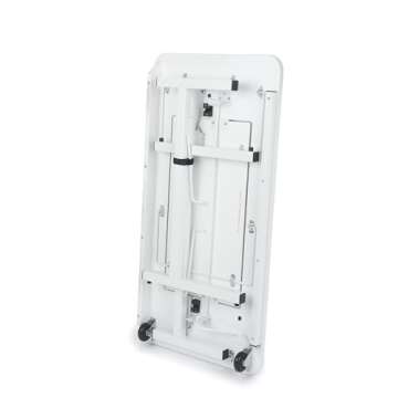 Arrow 611 Gidget II Folding Sewing, Cutting, Quilting, and Craft Table, Portable with Wheels and Lift, White Finish