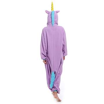 Adults One Piece Pajamas Animal Cosplay Homewear Sleepwear Jumpsuit Costume for Women Men Fit for Height 4'11"-5'2"