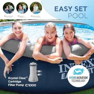Intex Easy Set 15' Inflatable Outdoor Pool Set with Pump