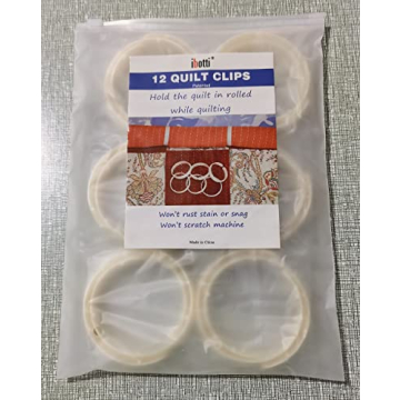 ibotti Quilt Clips 12 Pack Durable Plastic Quilting Clips