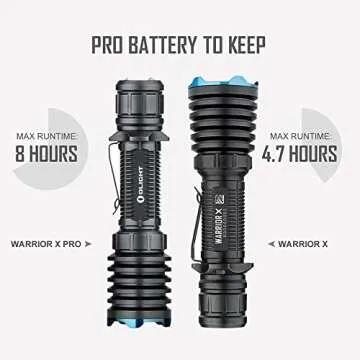 OLIGHT Warrior X Pro 2100 Lumens USB Magnetic Rechargeable Tactical Flashlight with 500 Meter Beam Distance for Hunting, Searching, Camping