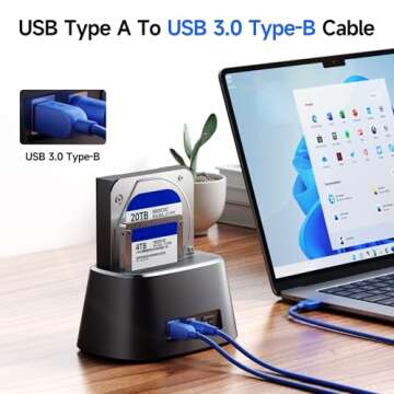 Cable Matters USB 3.0 Cable - 6ft, USB 3 Cable, USB 3.0 A to B Cable, Blue