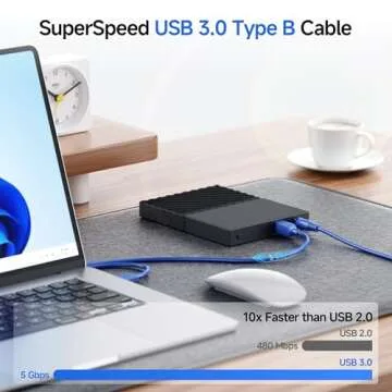 Cable Matters USB 3.0 Cable - 6ft, USB 3 Cable, USB 3.0 A to B Cable, Blue