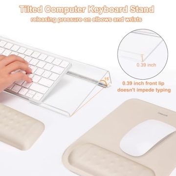 MOSISO Ergonomic Keyboard & Mouse Pad Set for Comfort