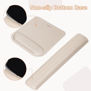 MOSISO Ergonomic Keyboard & Mouse Pad Set for Comfort