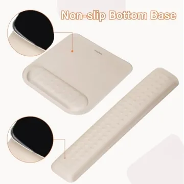 MOSISO Ergonomic Keyboard & Mouse Pad Set for Comfort