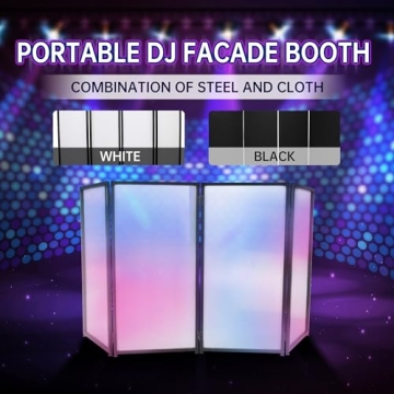 ECOTRIC Portable DJ Facade Booth with Travel Bag