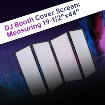 ECOTRIC Portable DJ Facade Booth with Travel Bag