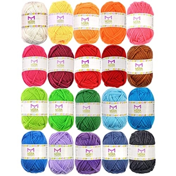 20 Colorful Yarn Skeins for Crafting Fun and Projects