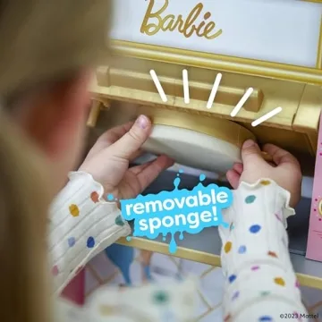 Interactive KidKraft Barbie Wooden Play Kitchen Set