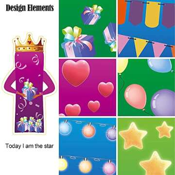 16Pcs Happy Birthday Yard Signs with Stakes, 16" Large Waterproof Birthday Sign Yard, Garden Lawn Decorations for Party Outdoor Decor Reusable & Colourful Happy Birthday Lawn Sign