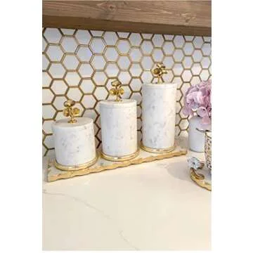 GMRS Home 15 Inch Golden Marble Chopping Board