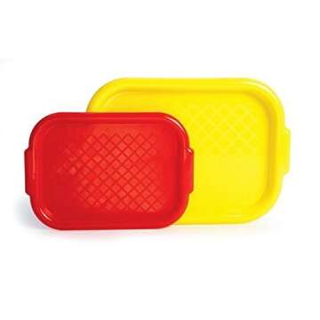 Colorations Tough Plastic Art Trays Set of 5 for Kids Crafts