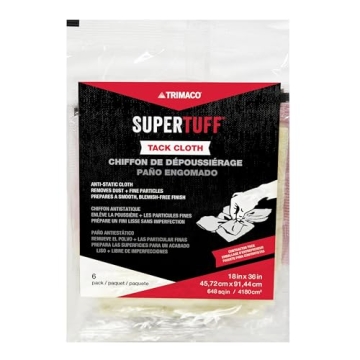 Trimaco SuperTuff Tack Cloth 6 Pack - 18" x 36" for Flawless Finishes