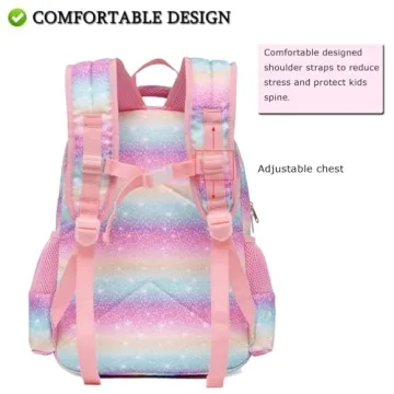 Unicorn Octsky Backpack and Lunch Bag for Kids