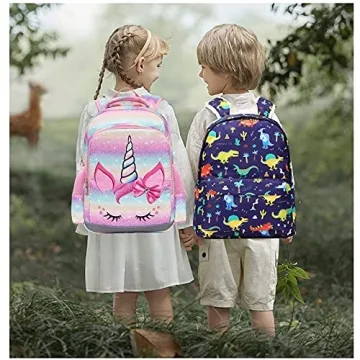 Unicorn Octsky Backpack and Lunch Bag for Kids