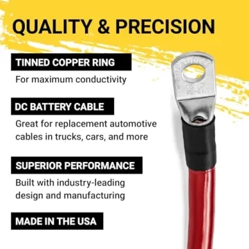 Spartan Power Battery Cable 4 AWG Heavy Duty Made in USA