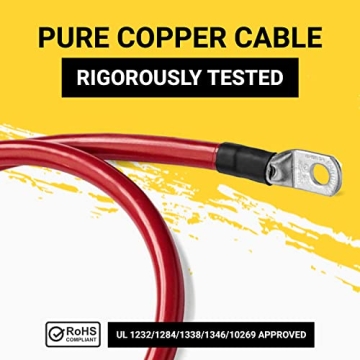 Spartan Power Battery Cable 4 AWG Heavy Duty Made in USA