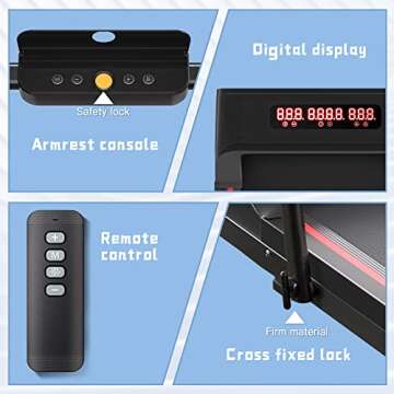 Sperax Under Desk 2 in 1 Walking Pad Treadmill