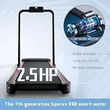 Sperax Under Desk 2 in 1 Walking Pad Treadmill