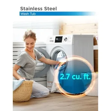 Compact BLACK+DECKER Washing Machine with 16 Cycles