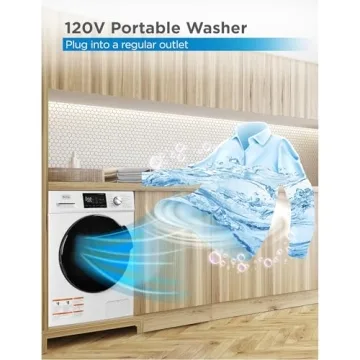 Compact BLACK+DECKER Washing Machine with 16 Cycles