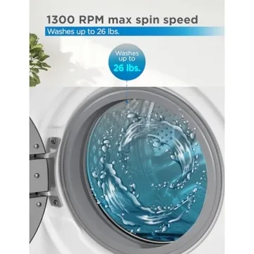 Compact BLACK+DECKER Washing Machine with 16 Cycles