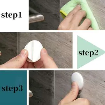 Wall Protectors from Door Knobs-Efbock White Silicone Door Stoppers Wall Protector-Premium Door Bumper Wall Guards for Home or Office -Self Adhesive Door Handle Bumper Guard Stopper Rubber Stop