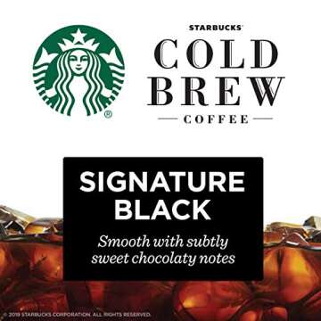 Starbucks Cold Brew Coffee Concentrate, Signature Black, 100% Arabica, Multi-Serve Bottle (32 Fl Oz)