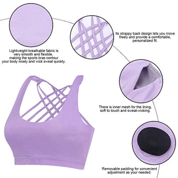 EILYEE High Impact Women Sports Bra - Criss Cross Design