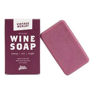 Swag Brewery BOOZY SOAP - Great Gift for Wine, Whiskey, and Beer Drinkers -Made in USA- (3-Pack (Wine + Whiskey + Beer))