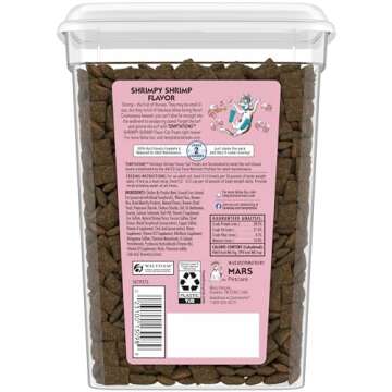 Temptations Classic Crunchy and Soft Cat Treats Shrimpy Shrimp Flavor, 16 oz. Tub
